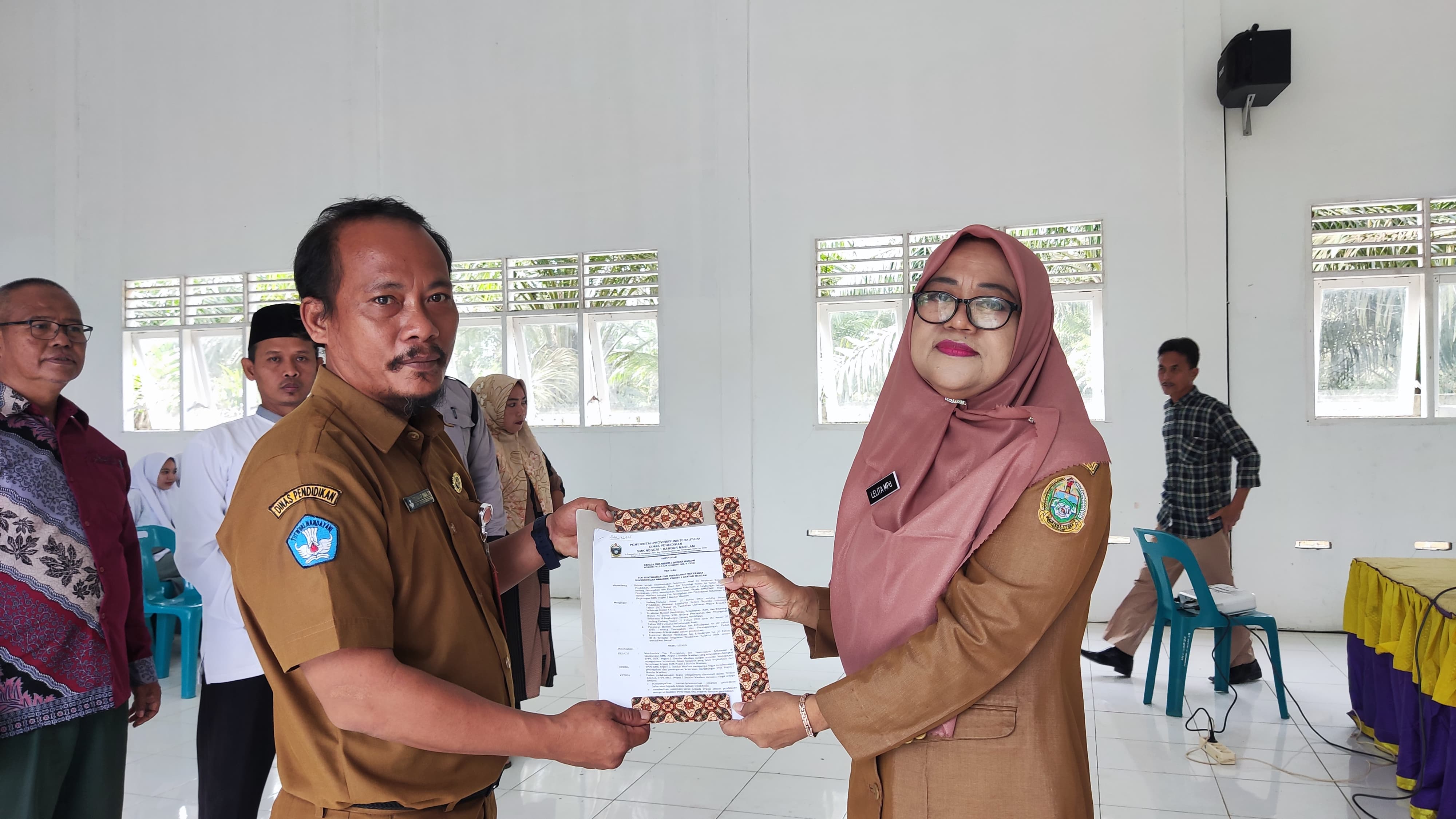 Pelantikan Tim Pencegahan dan Penanganan Kekerasan SMK Negeri 1 Bandar Masilam